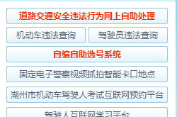 湖州交通违章查询